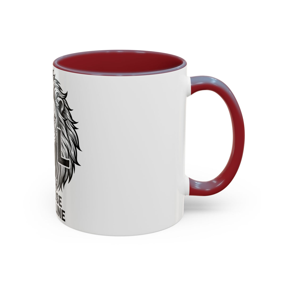 Lion Coffee Mug - Faith Purpose Discipline Inspirational Accent Mug (11/15oz)