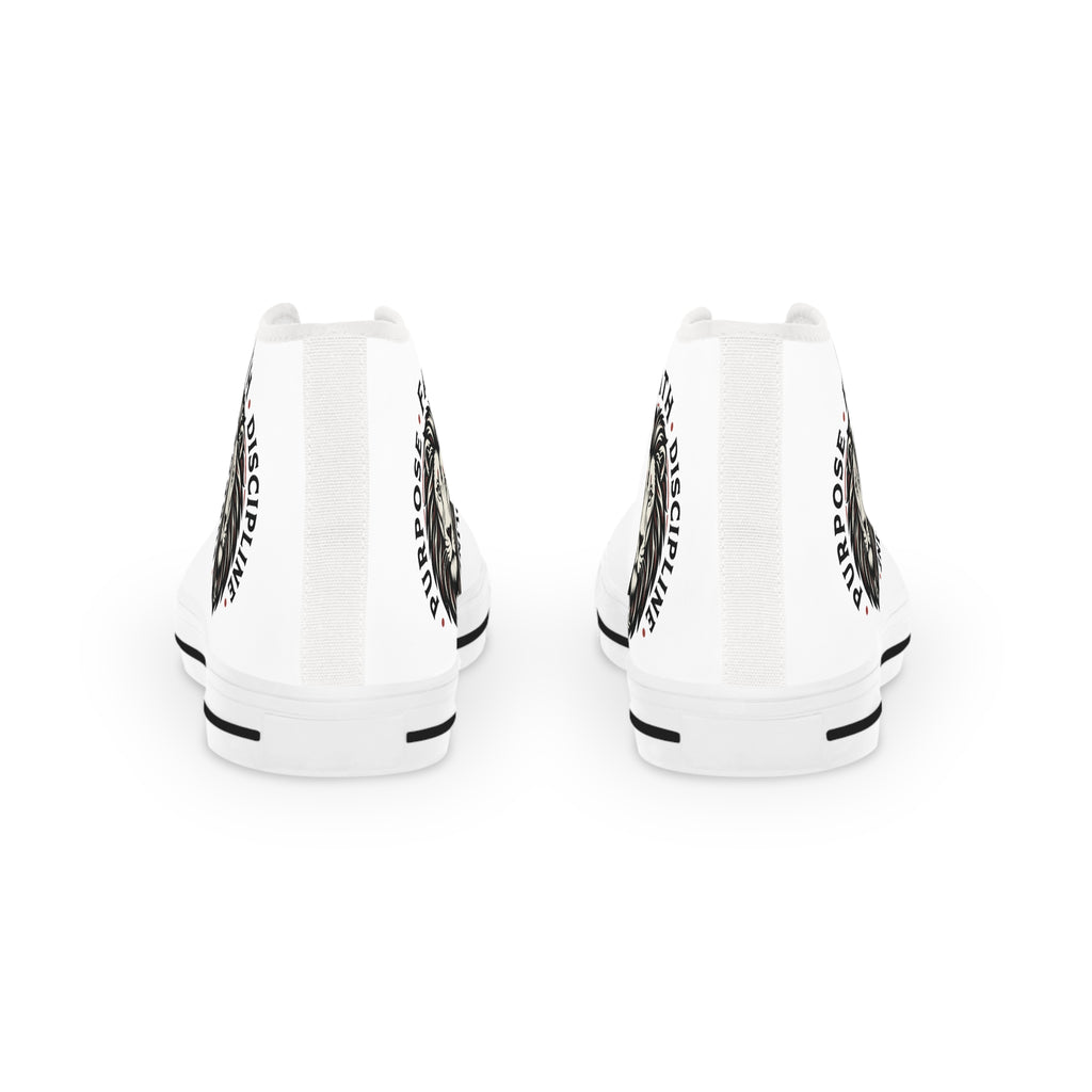 High Top Sneakers — Lion Crest “Faith • Discipline” Graphic