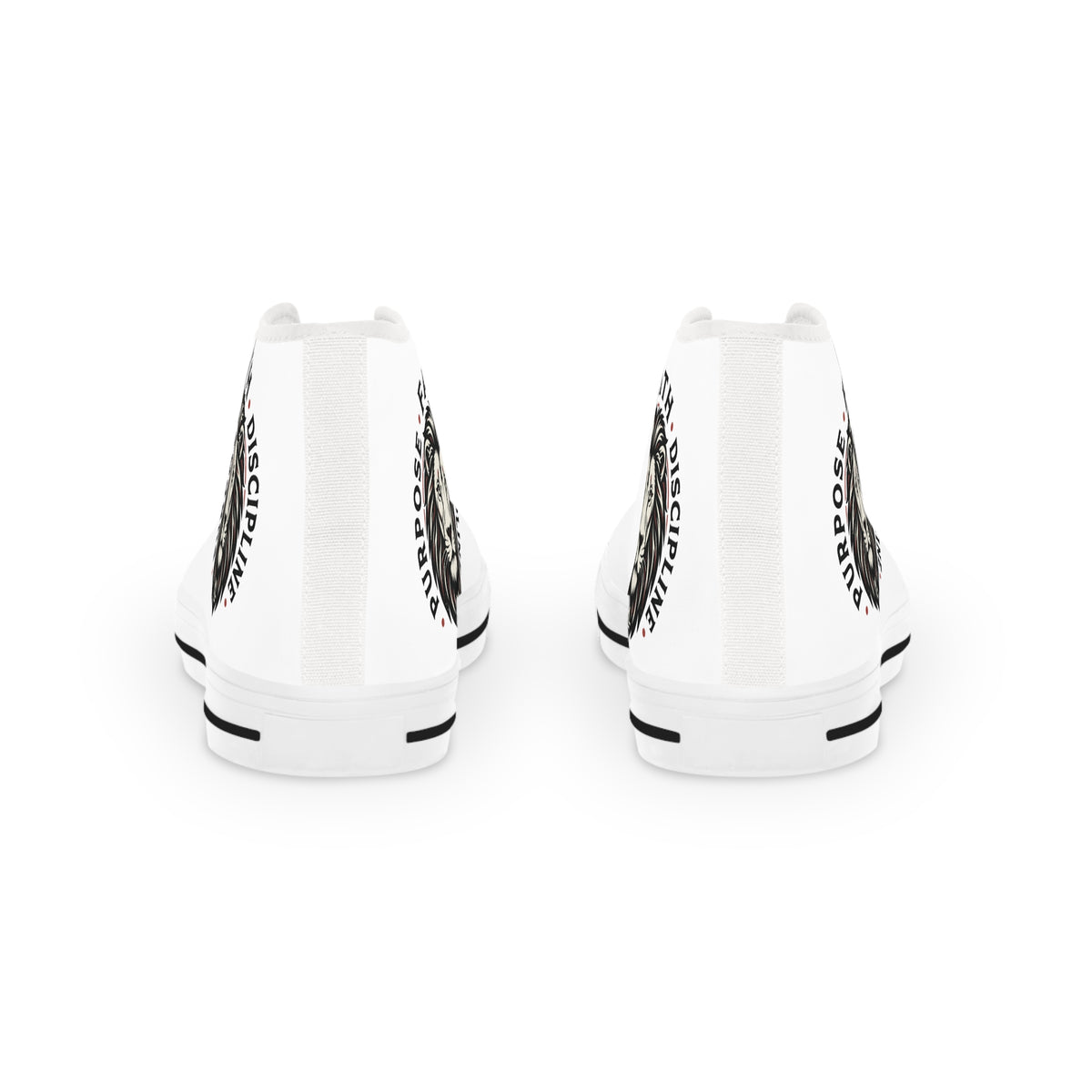 High Top Sneakers — Lion Crest “Faith • Discipline” Graphic