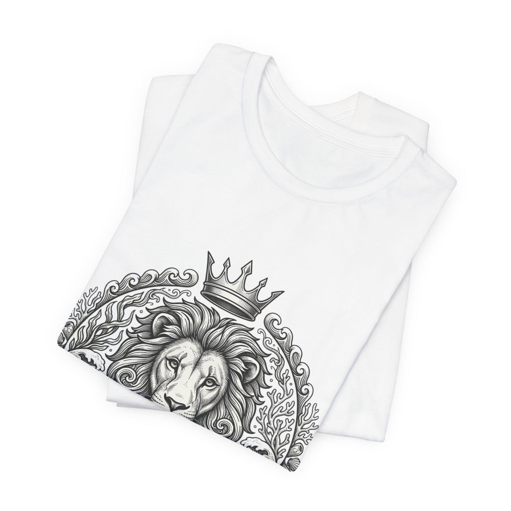 Lion Crest Tee — "Faith Purpose Discipline" Inspirational Graphic T-Shirt