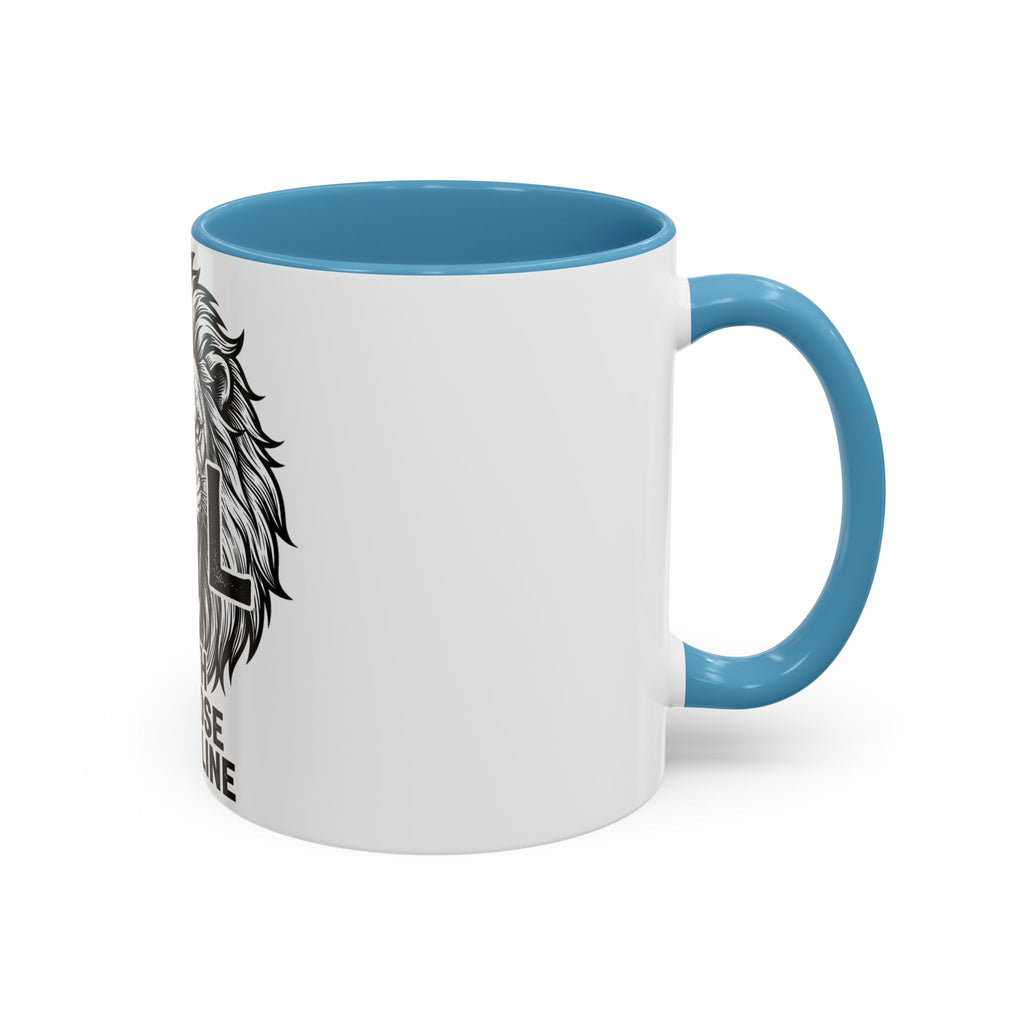 Lion Coffee Mug - Faith Purpose Discipline Inspirational Accent Mug (11/15oz)