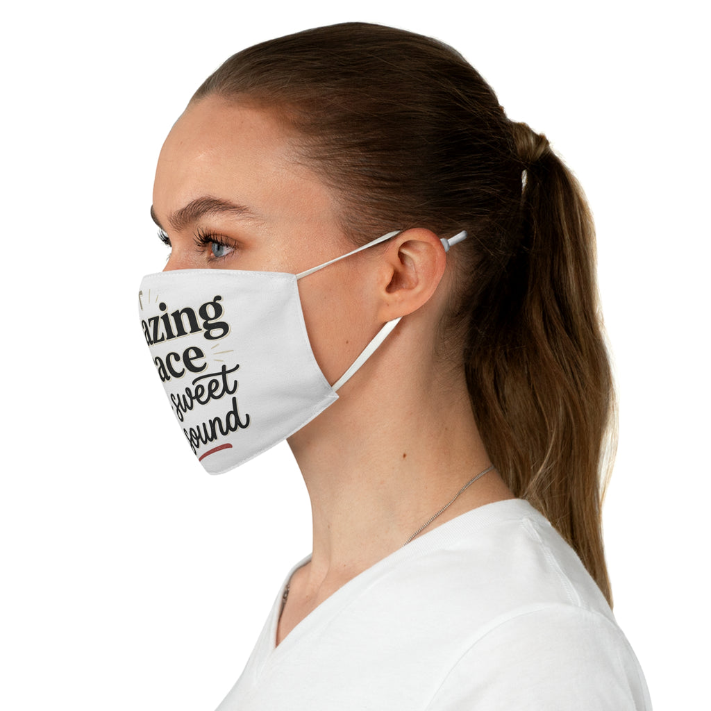 Amazing Grace "How Sweet the Sound" Face Mask — Christian Faith Fabric Mask