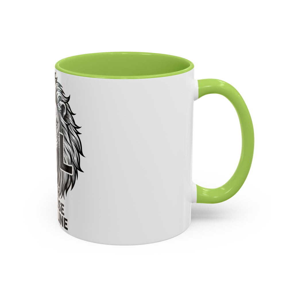 Lion Coffee Mug - Faith Purpose Discipline Inspirational Accent Mug (11/15oz)