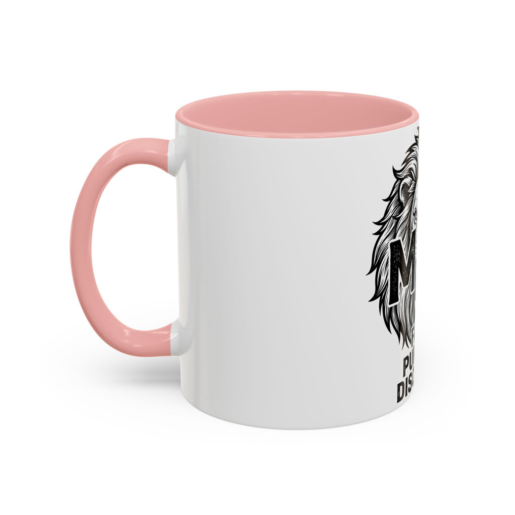 Lion Coffee Mug - Faith Purpose Discipline Inspirational Accent Mug (11/15oz)