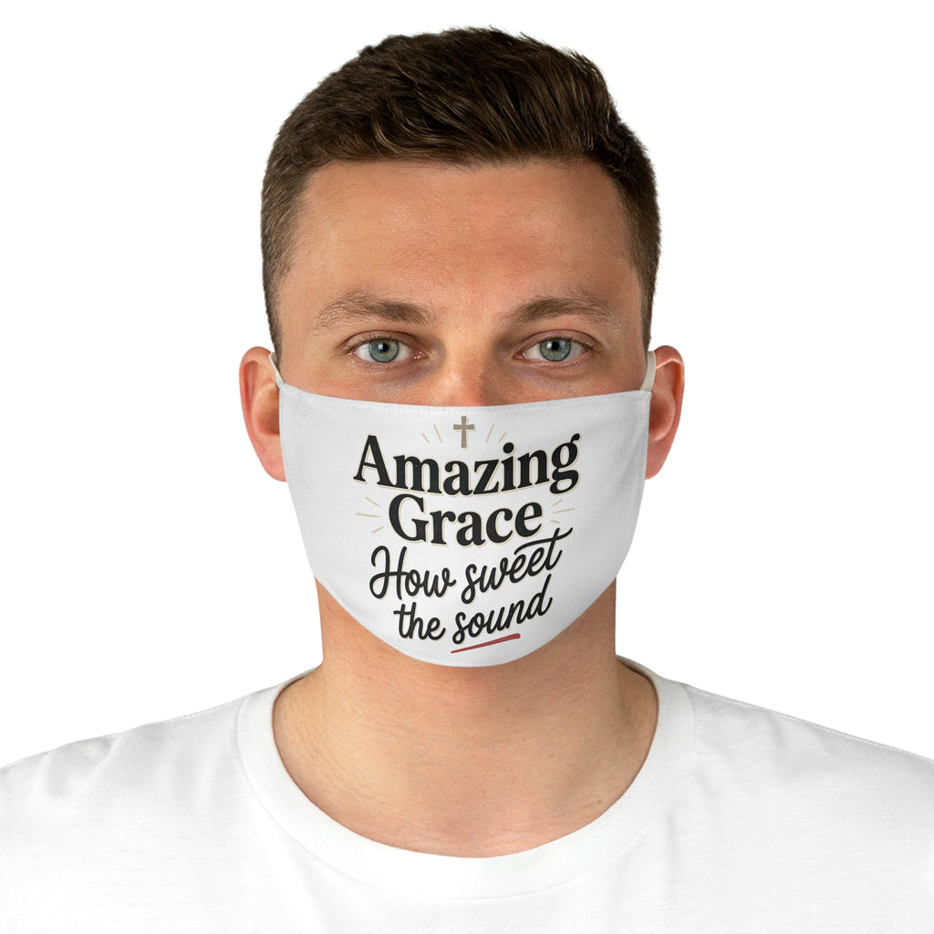 Amazing Grace "How Sweet the Sound" Face Mask — Christian Faith Fabric Mask