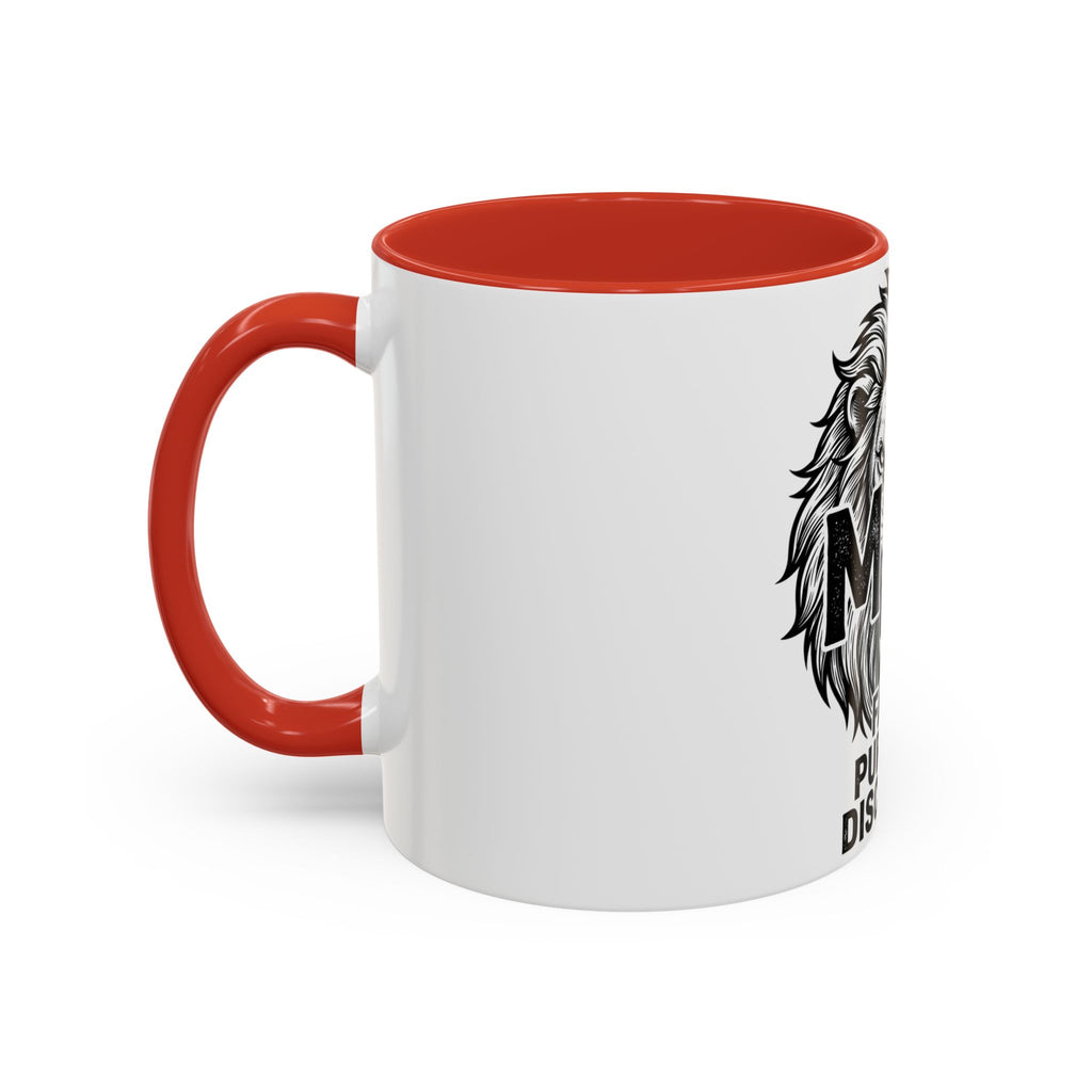Lion Coffee Mug - Faith Purpose Discipline Inspirational Accent Mug (11/15oz)