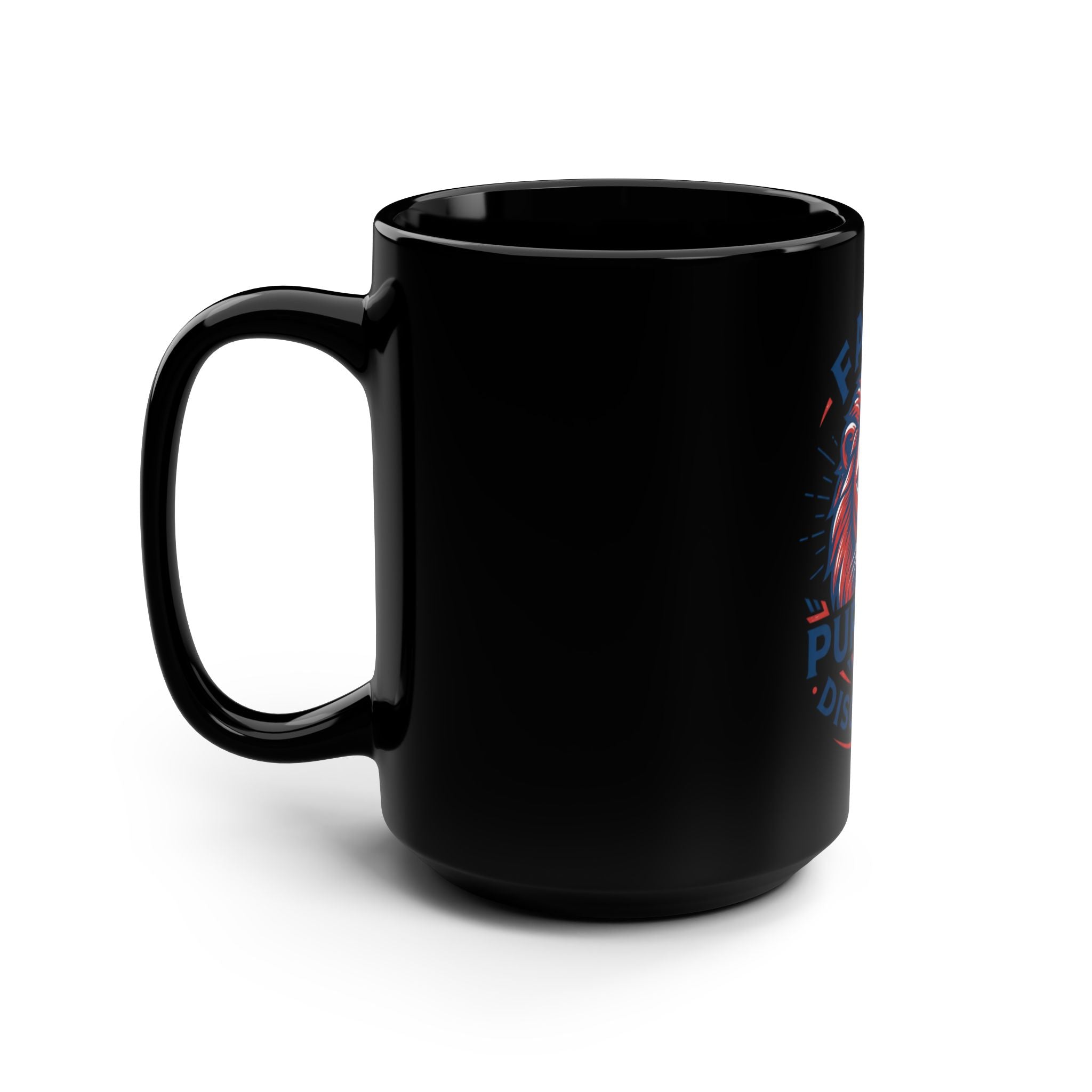 Faith • Purpose • Discipline Lion Black Coffee Mug — 15oz Inspirational Motivational Gift