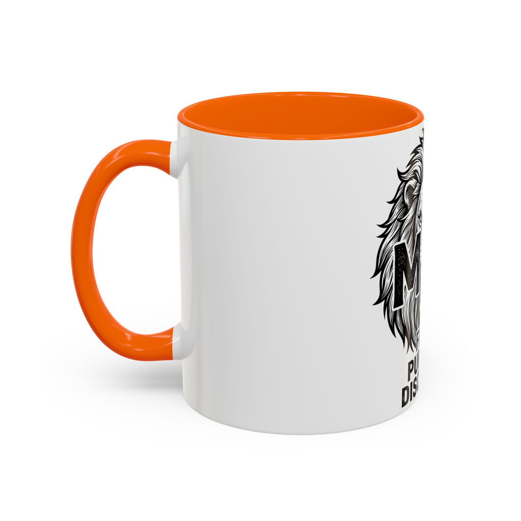 Lion Coffee Mug - Faith Purpose Discipline Inspirational Accent Mug (11/15oz)