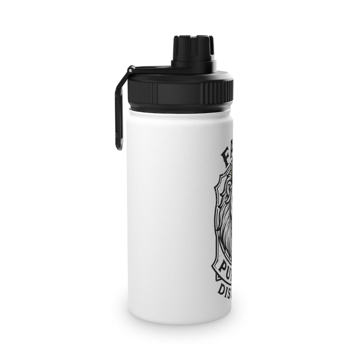 Faith • Purpose • Discipline Lion Stainless Steel Water Bottle — Sports Lid