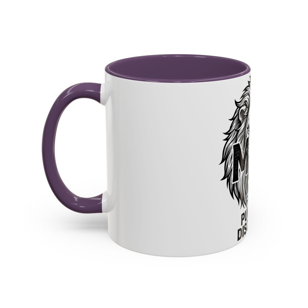 Lion Coffee Mug - Faith Purpose Discipline Inspirational Accent Mug (11/15oz)