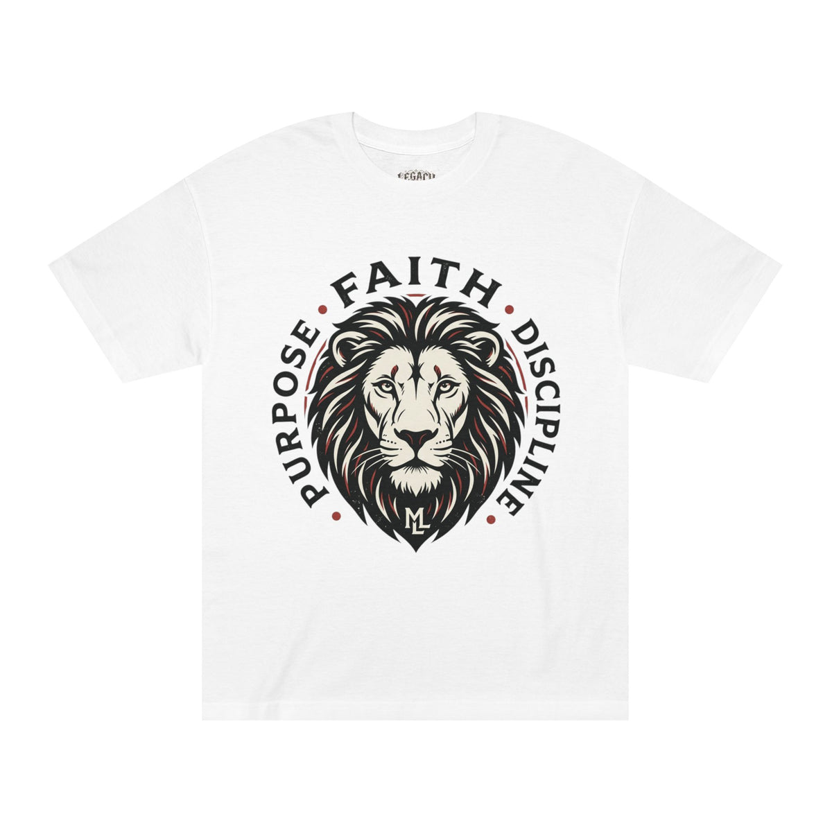 Faith Lion Tee — Purpose • Faith • Discipline Inspirational Graphic T-Shirt