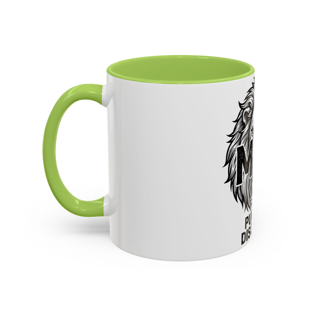Lion Coffee Mug - Faith Purpose Discipline Inspirational Accent Mug (11/15oz)