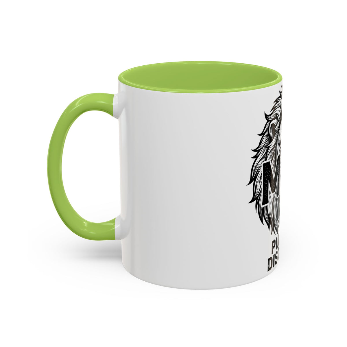 Lion Coffee Mug - Faith Purpose Discipline Inspirational Accent Mug (11/15oz)