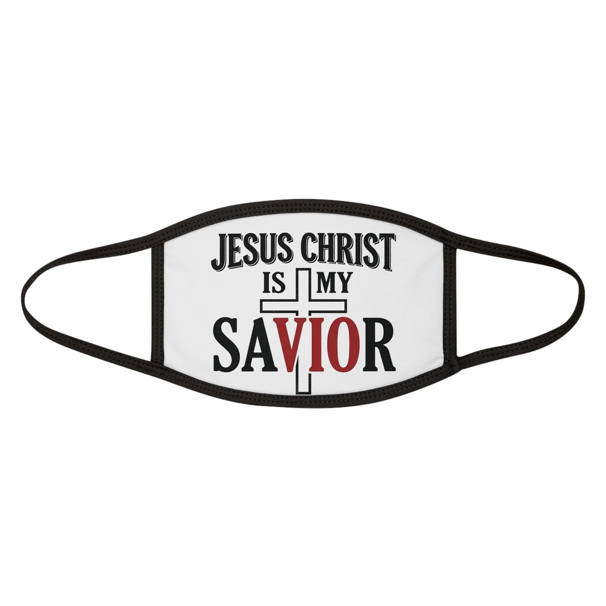 Christ Loves You Mask — Christian Faith Mixed-Fabric Face Mask