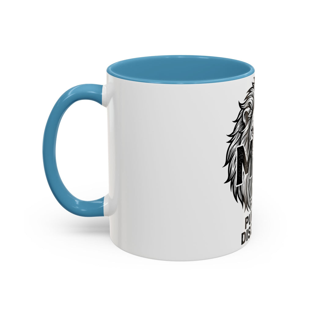 Lion Coffee Mug - Faith Purpose Discipline Inspirational Accent Mug (11/15oz)