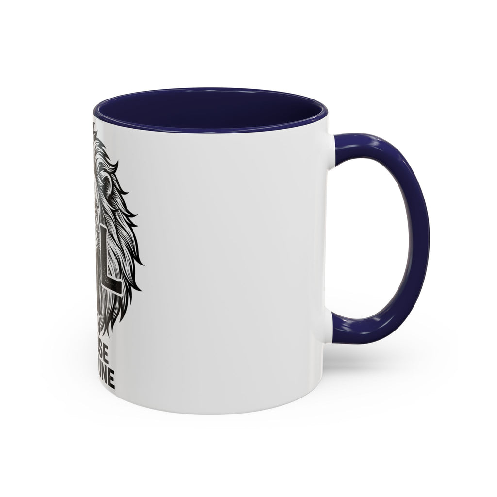 Lion Coffee Mug - Faith Purpose Discipline Inspirational Accent Mug (11/15oz)