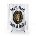 Shower Curtain — Lion of Judah Hail Hail Christian Bathroom Décor