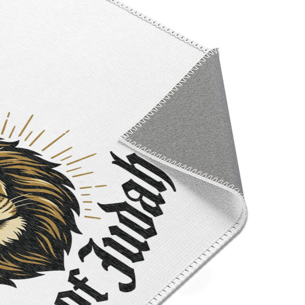 Lion of Judah Area Rug — "Hail Hail" Faith-Forward Home Decor (24"36"