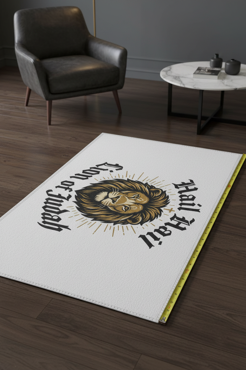 Lion of Judah Rug 24x36 Mockup